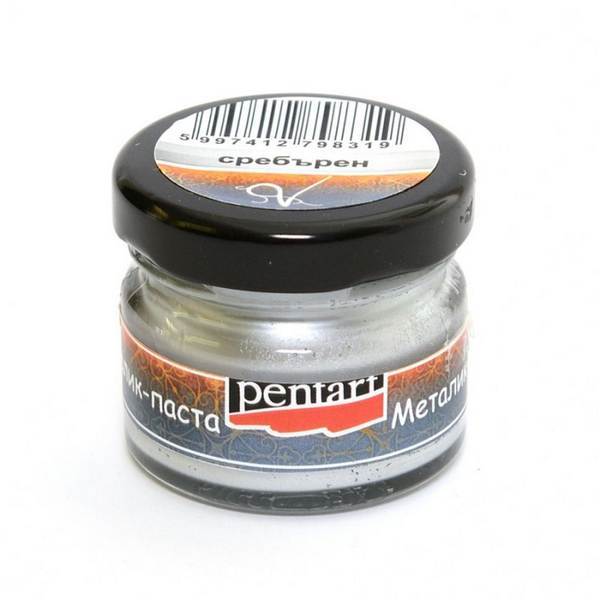 Πατίνα Wax Paste Metal Pentart 20ml (Silver)